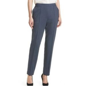 NWOT Women’s BOSS by Hugo Boss Tahwena Travel Trousers in Blue Houndstooth SZ 10